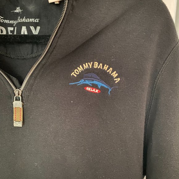 Tommy Bahama Quarter Zip - Picture 2 of 7